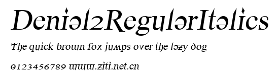 Denial2RegularItalics.ttf字體轉換器圖片