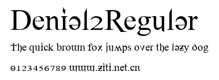 Denial2Regular.ttf字體轉換器圖片