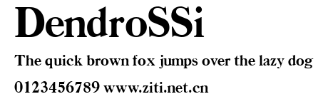 DendroSSi.ttf字體轉換器圖片