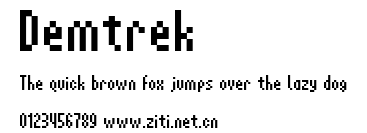 Demtrek.ttf字體轉換器圖片