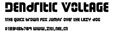 Dendritic Voltage.ttf字體轉換器圖片