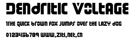 Dendritic Voltage.ttf字體轉換器圖片