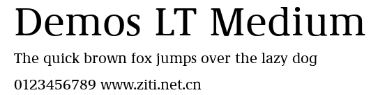 Demos LT Medium.ttf字體轉換器圖片