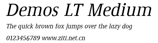 Demos LT Medium.ttf字體轉換器圖片