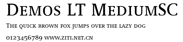 Demos LT MediumSC.ttf字體轉換器圖片