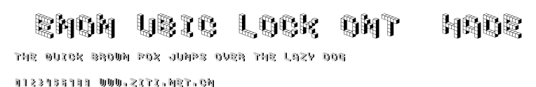 DemonCubicBlockFont Shade.ttf字體轉換器圖片