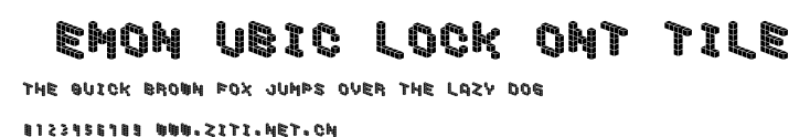 DemonCubicBlockFont Tile.ttf字體轉換器圖片