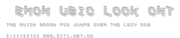 DemonCubicBlockFont.ttf字體轉換器圖片