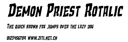 Demon Priest Rotalic.ttf字體轉換器圖片