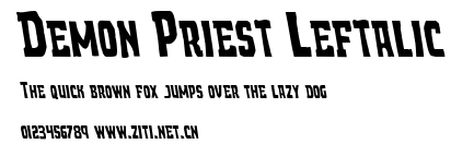 Demon Priest Leftalic.ttf字體轉換器圖片