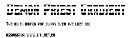Demon Priest Gradient.ttf字體轉換器圖片
