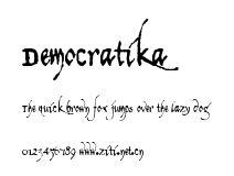 Democratika.ttf字體轉換器圖片