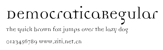 DemocraticaRegular.otf字體轉換器圖片
