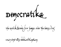 Democratika.otf字體轉換器圖片