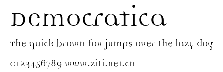 Democratica.ttf字體轉換器圖片