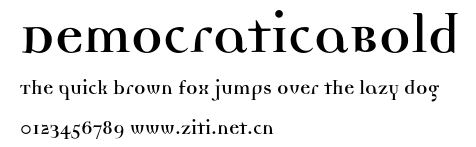 DemocraticaBold.otf字體轉換器圖片