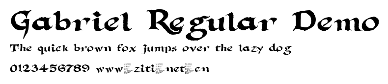 Gabriel Regular Demo.ttf字體轉換器圖片