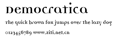 Democratica.ttf字體轉換器圖片