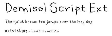 Demisol Script Ext.otf字體轉換器圖片