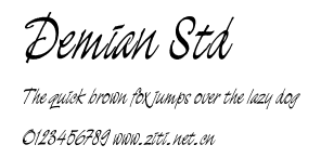 Demian Std.otf字體轉換器圖片