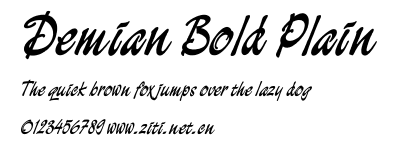 Demian Bold Plain.otf字體轉換器圖片