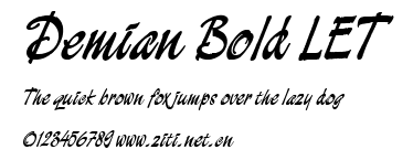 Demian Bold LET.ttf字體轉換器圖片