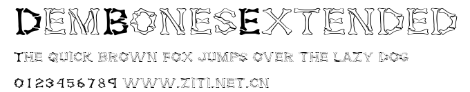 DemBonesExtended.ttf字體轉換器圖片