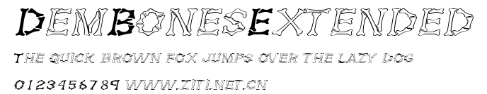 DemBonesExtended.ttf字體轉換器圖片