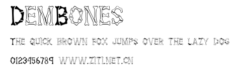 DemBones.ttf字體轉換器圖片