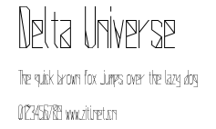 Delta Universe.ttf字體轉換器圖片