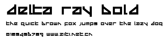 Delta Ray Bold.ttf字體轉換器圖片