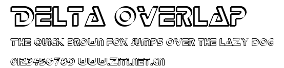 Delta Overlap.ttf字體轉換器圖片