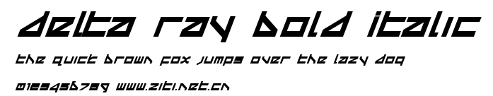 Delta Ray Bold Italic.ttf字體轉換器圖片