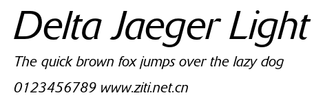 Delta Jaeger Light.otf字體轉換器圖片