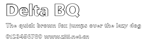 Delta BQ.ttf字體轉換器圖片