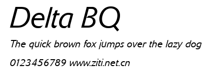 Delta BQ.ttf字體轉換器圖片