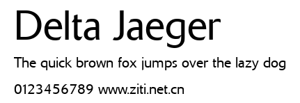 Delta Jaeger.ttf字體轉換器圖片