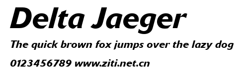 Delta Jaeger.ttf字體轉換器圖片