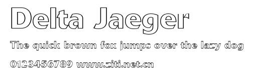 Delta Jaeger.ttf字體轉換器圖片