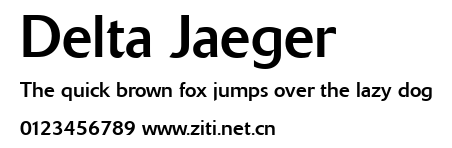 Delta Jaeger.ttf字體轉換器圖片