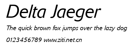Delta Jaeger.ttf字體轉換器圖片