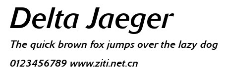 Delta Jaeger.ttf字體轉換器圖片