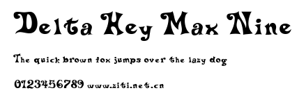 Delta Hey Max Nine.ttf字體轉換器圖片