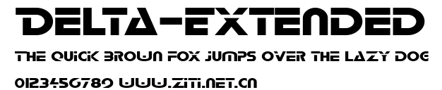 Delta-Extended.ttf字體轉換器圖片