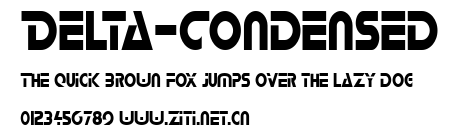 Delta-Condensed.ttf字體轉換器圖片