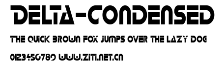 Delta-Condensed.ttf字體轉換器圖片