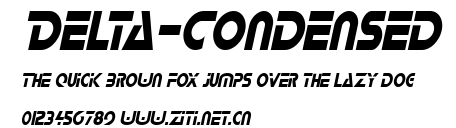 Delta-Condensed.ttf字體轉換器圖片