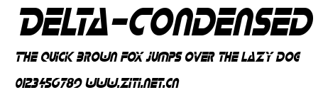 Delta-Condensed.ttf字體轉換器圖片