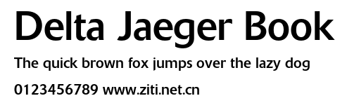 Delta Jaeger Book.otf字體轉換器圖片