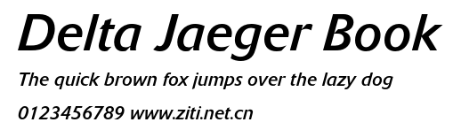 Delta Jaeger Book.otf字體轉換器圖片